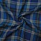 Deep Blue-Black Famous Maker Cotton Plaid Double Gauze Woven Fabric By the Yard